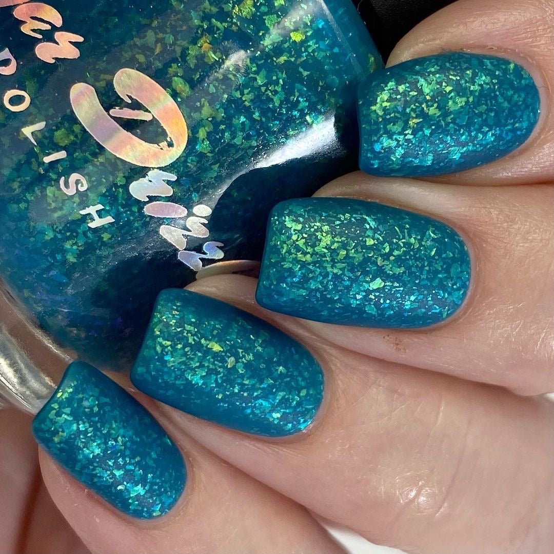 Teal Me About It - Flakie Flake Indie Nail Polish – Sugar Drizzle