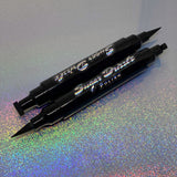 Ink - Dual Ended Liquid Black Eyeliner Pen w/ Winged Stamp