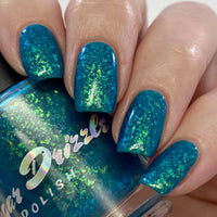Teal Me About It - Flakie Flake Indie Nail Polish