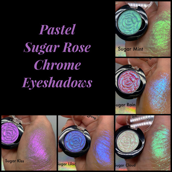 Pastel Sugar Rose Chrome Eyeshadows